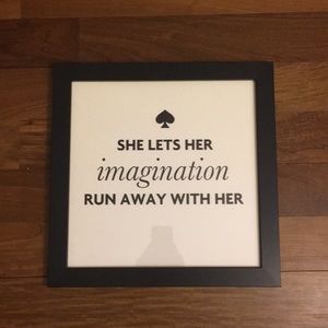 Kate Spade Quote Framed Artwork